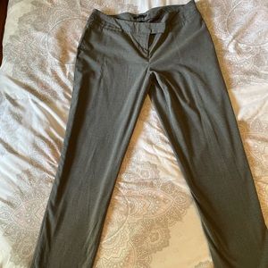 Gray dress pants, straight leg